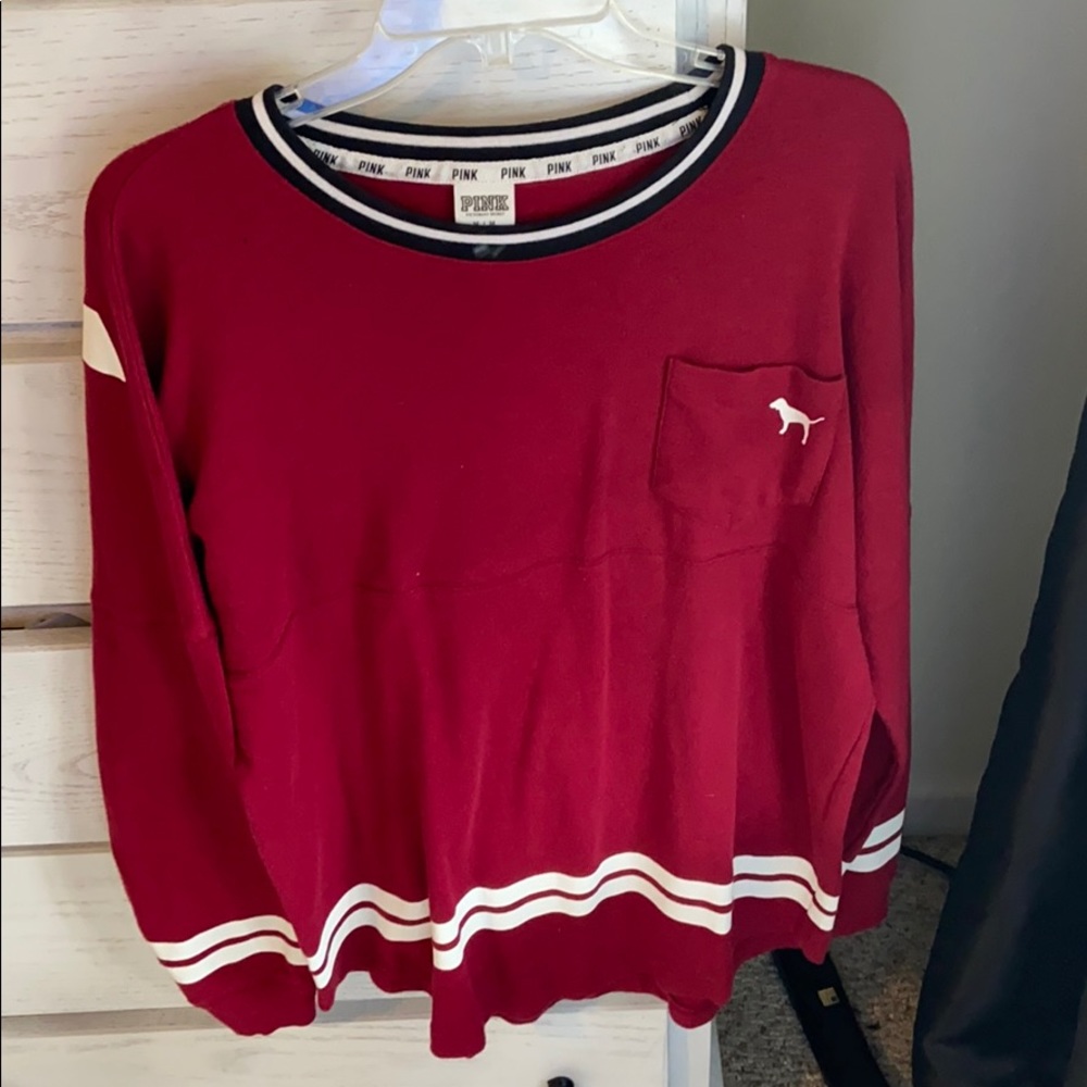 Maroon PINK sweater.